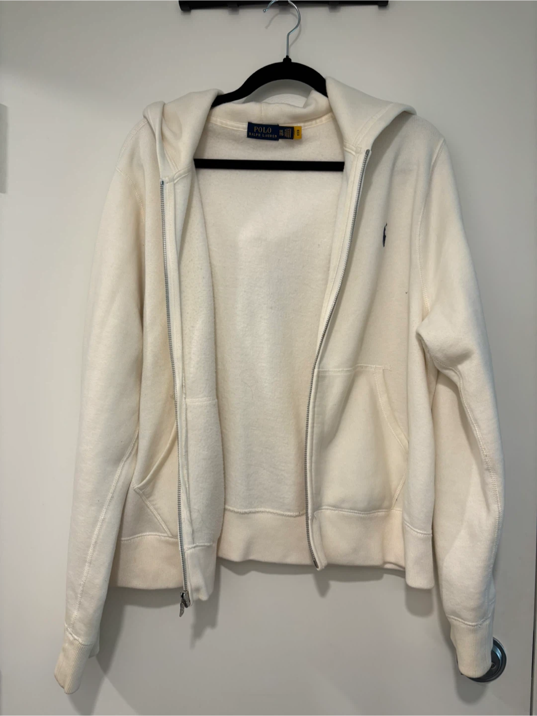 Polo Ralph Lauren Cream Zip-Up Hoodie - photo 2
