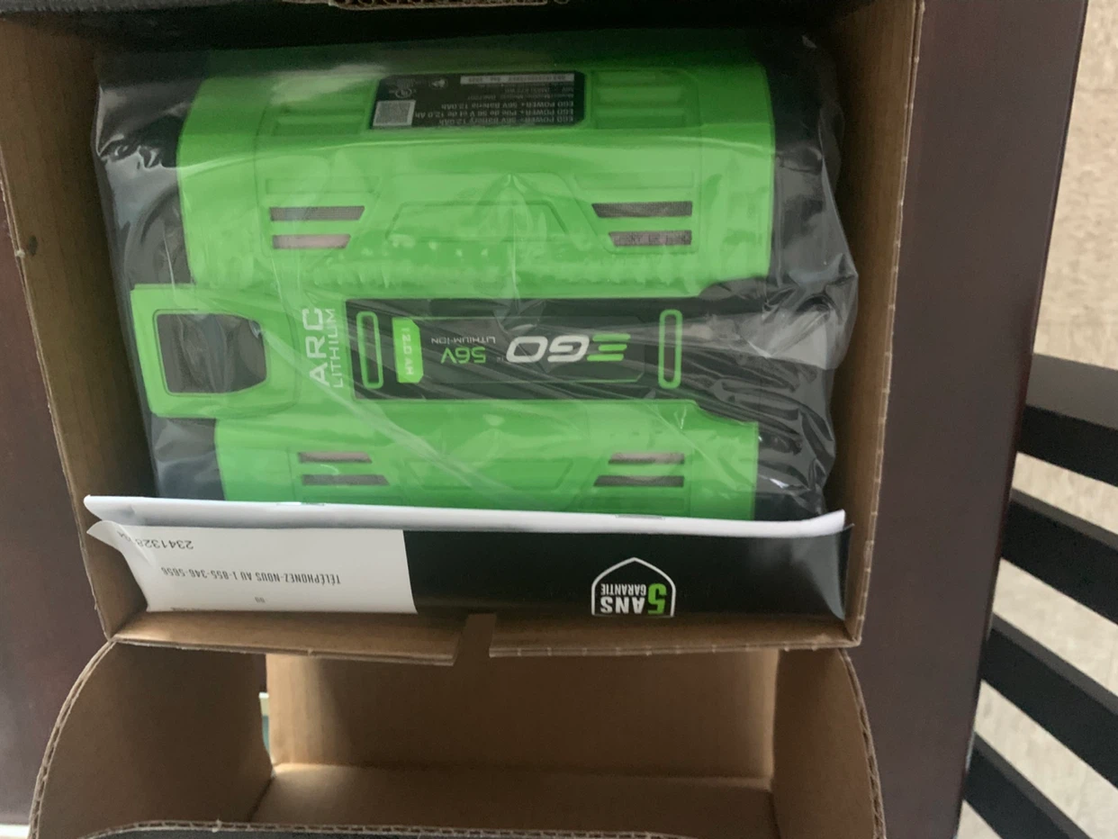 EGO 56V ARC Lithium 12.0Ah Battery BA6720T - photo 3