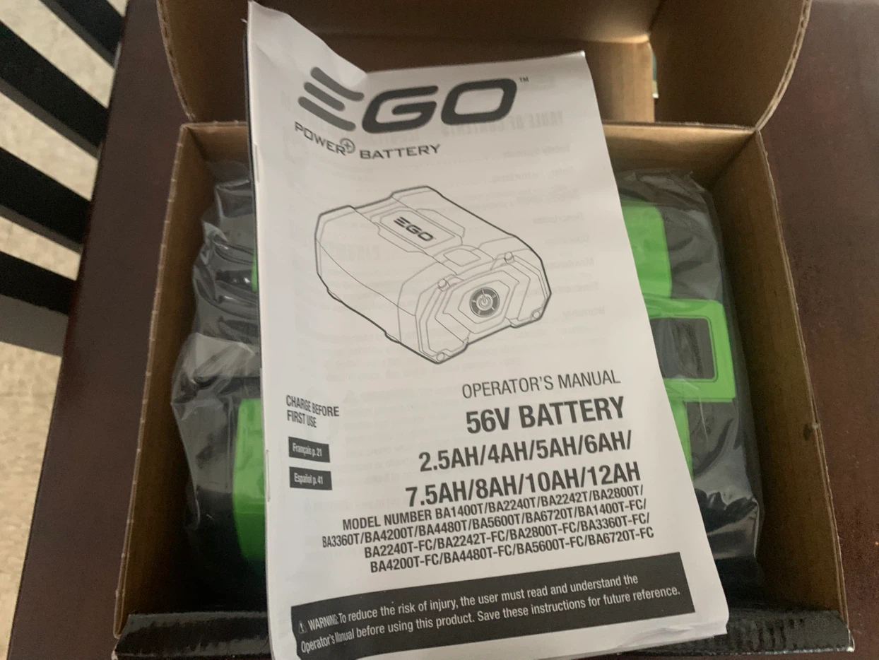 EGO 56V ARC Lithium 12.0Ah Battery BA6720T - photo 4