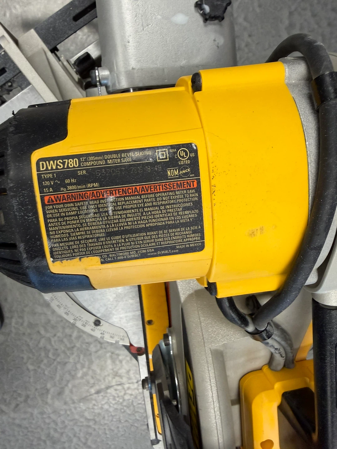 DEWALT DWS780 Compound Miter Saw - photo 5