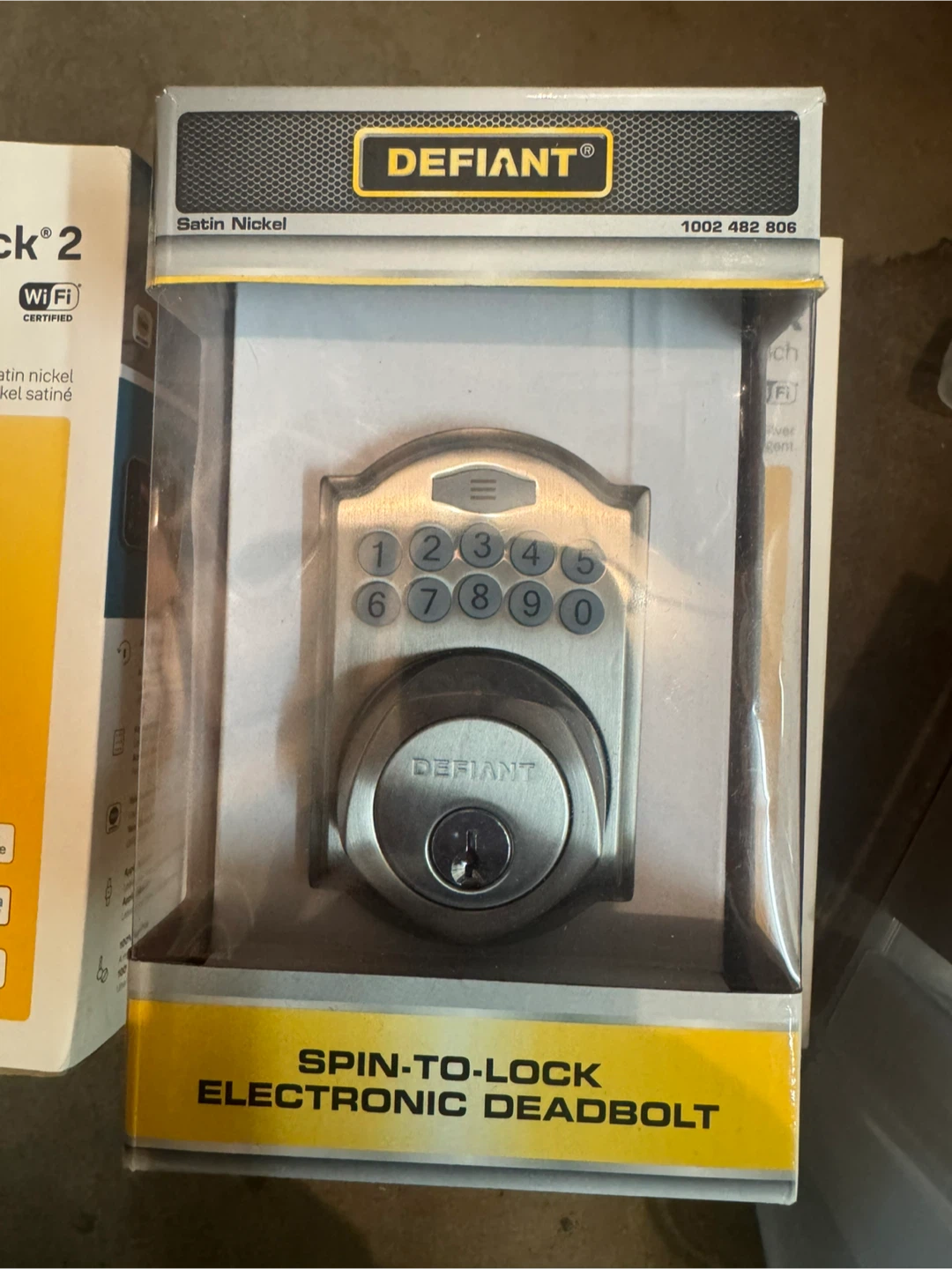 Defiant Satin Nickel Electronic Deadbolt Lock