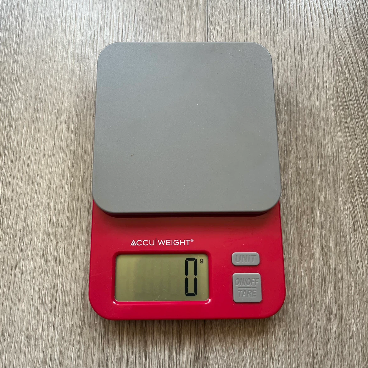 Accuweight Compact Digital Kitchen Scale Red - photo 3