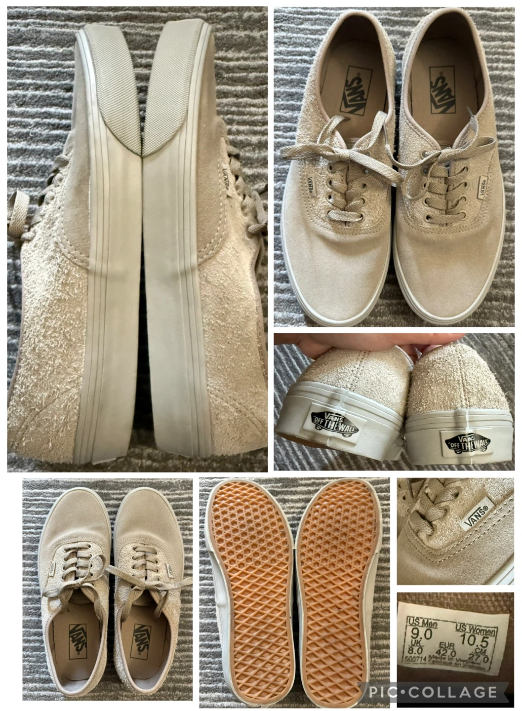 2 pairs of Vans Off The Wall Slip-On Shoes size 9M or 10.5W - photo 5