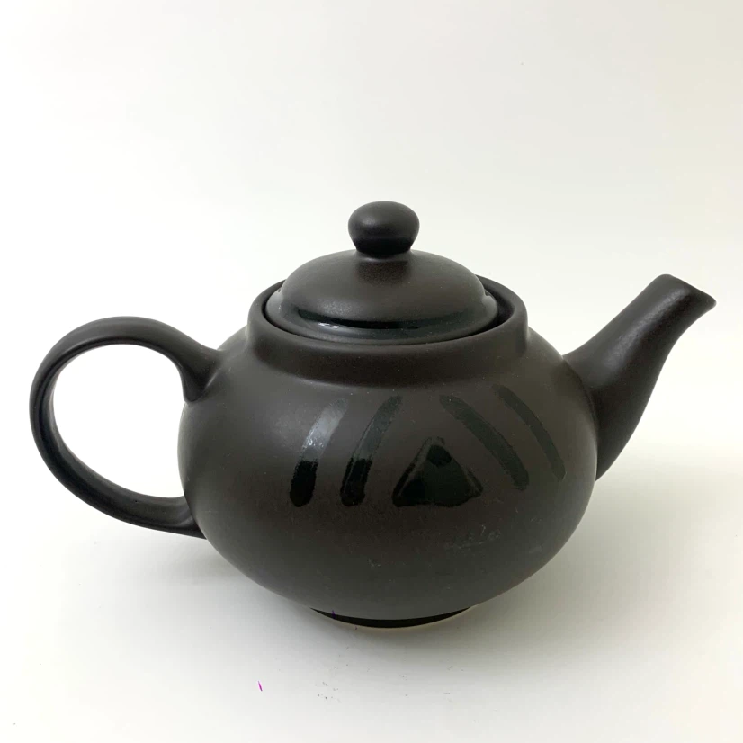 Ceramic Teapot Brown Tea Pot Serving Pot Kitchen Home Décor