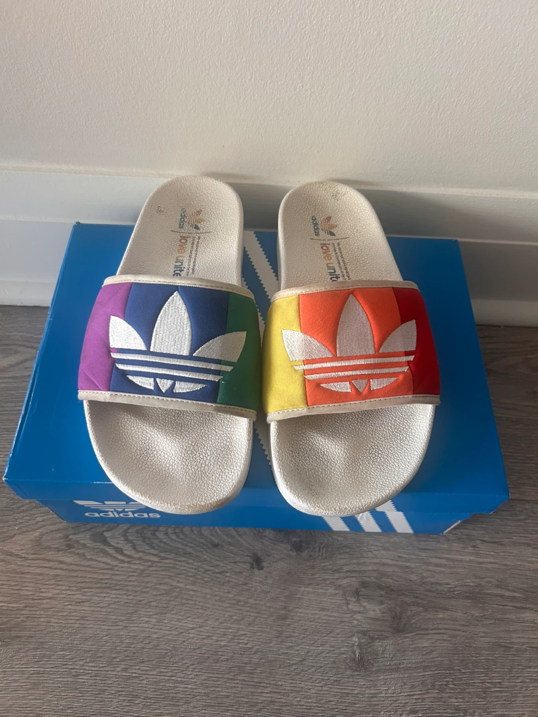 Adidas Pride Slides Size 7
