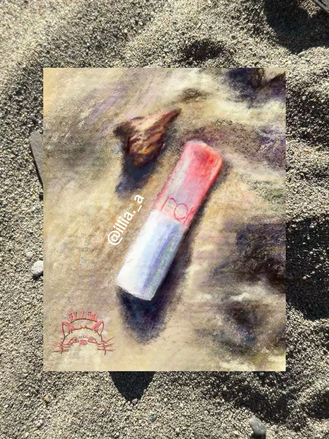 “I dropped my lipstick” Original Art Print 8” x10”