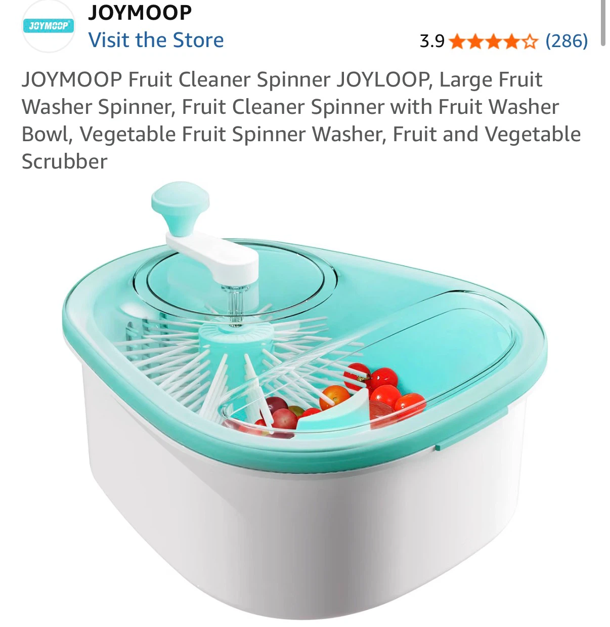 JOYOOP Fruit and Vegetable Cleaner Spinner - photo 2