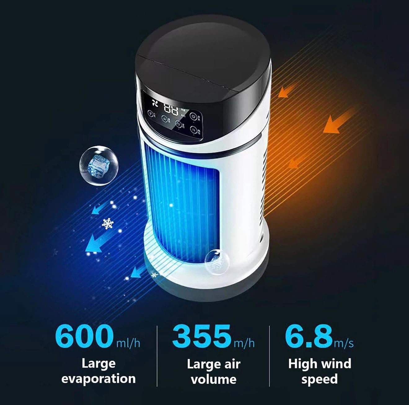 Portable Air Conditioners Fan Desktop Mini Evaporative - photo 4