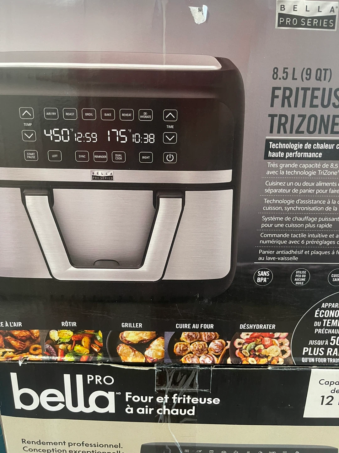 Bella Pro Series 8.5L Dual Basket Air Fryer - photo 4