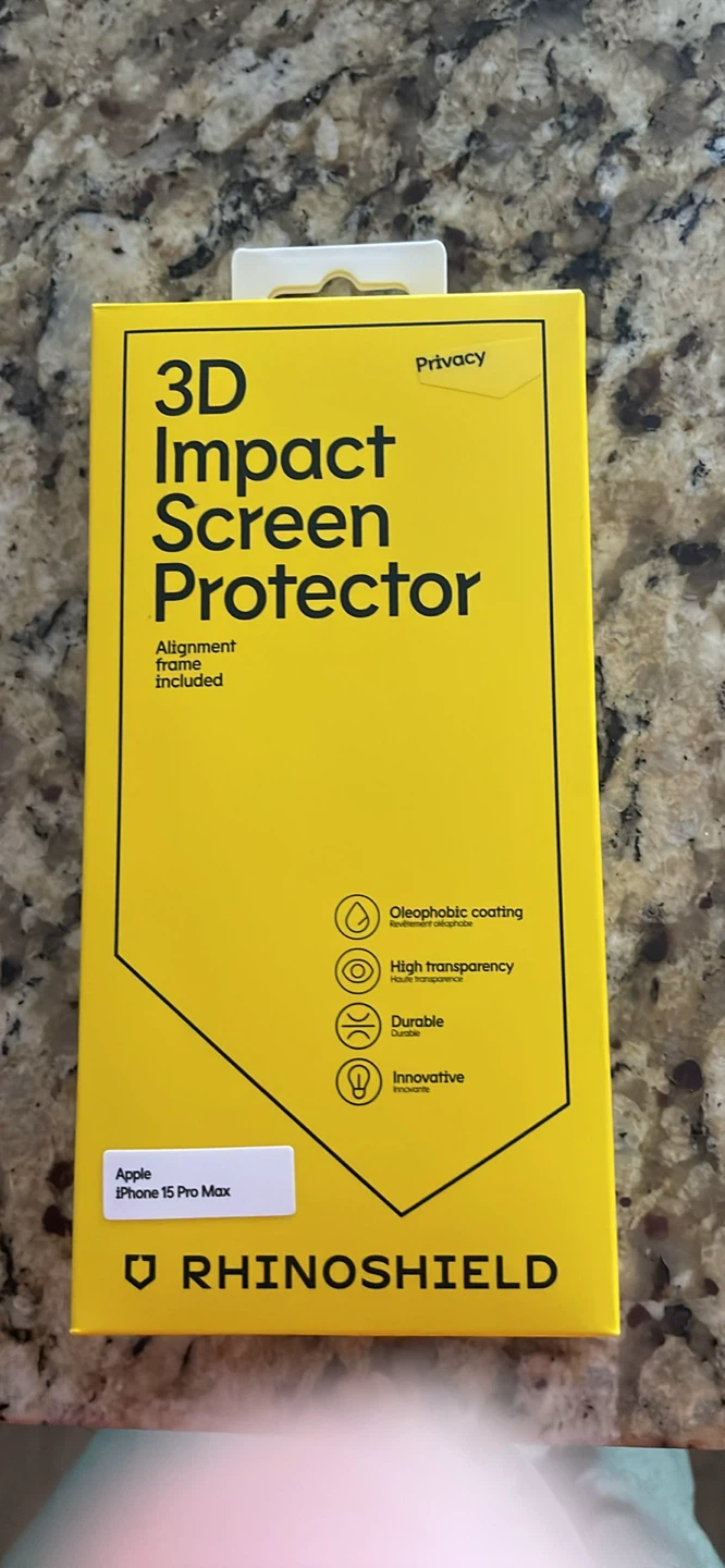 RHINOSHIELD 3D Impact Screen Protector for iPhone 15 Pro Max