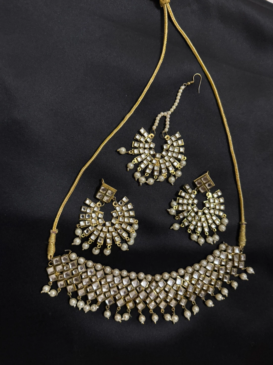 Indian Jewellery Set - Necklace & Earrings - photo 2