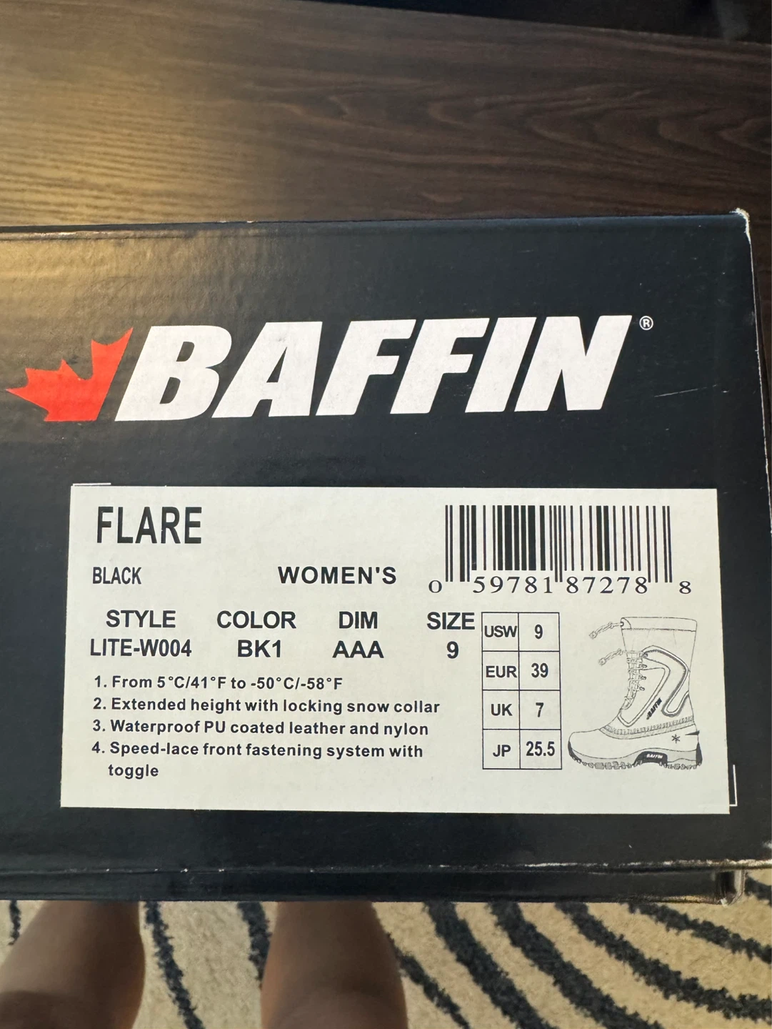 Baffin Women's Tundra Boots - Black - Size 9 - photo 2