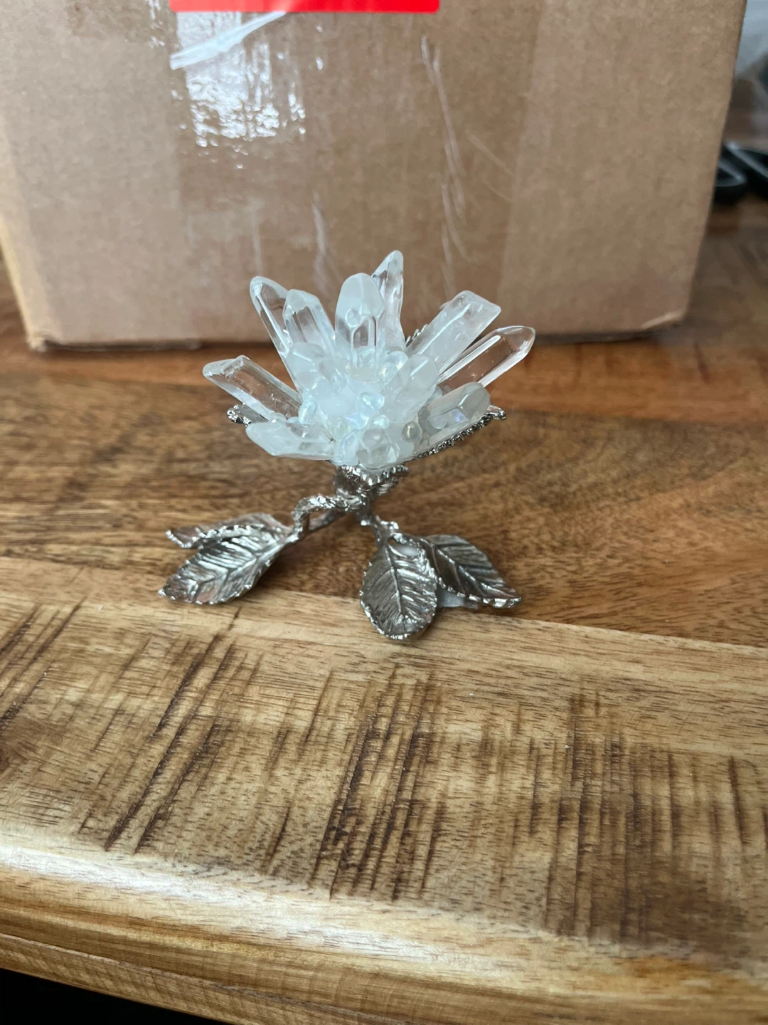 Crystal Flower Figurine