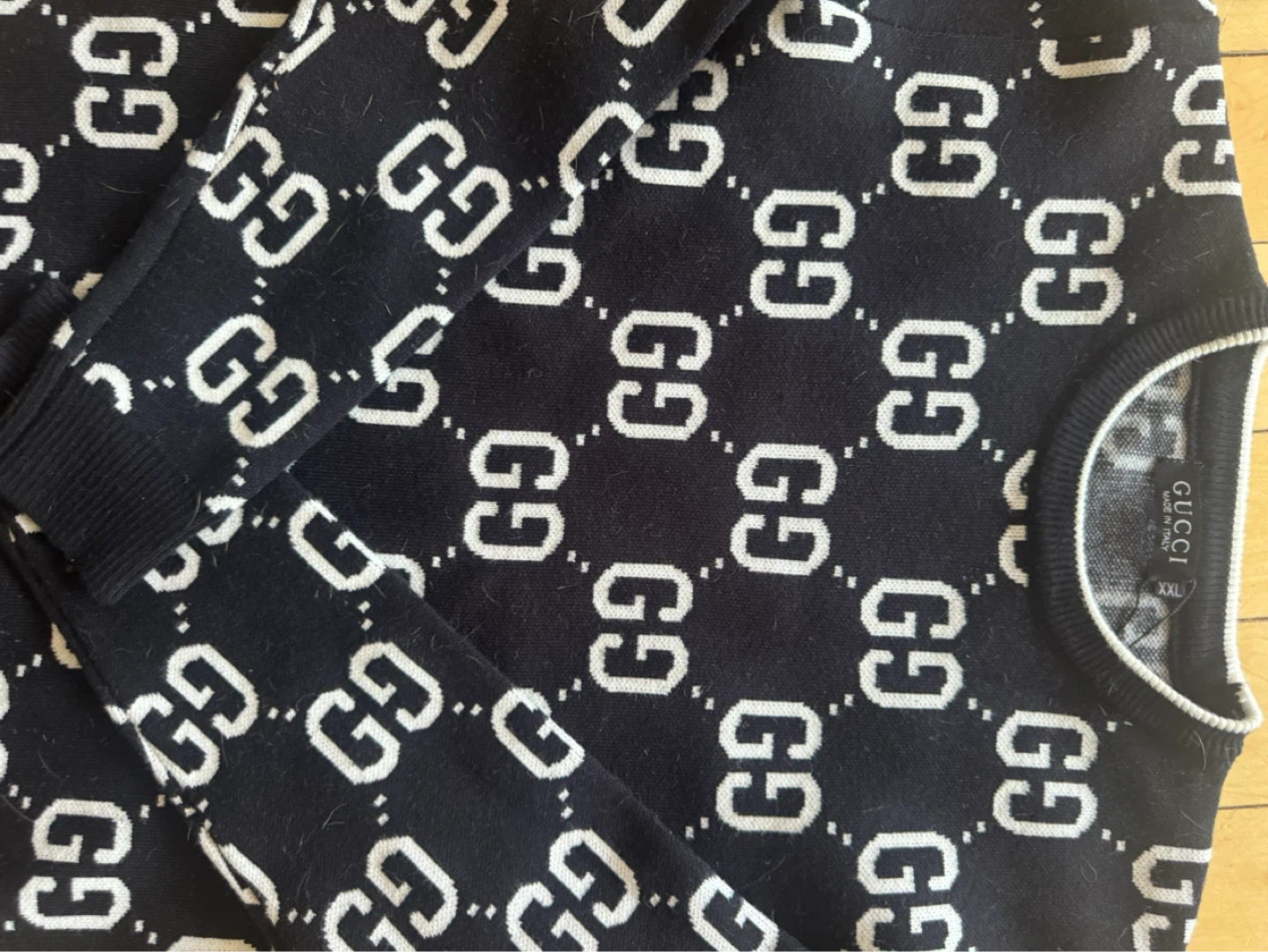 Chandail Gucci noir et blanc unisexe Taille XXL - photo 3