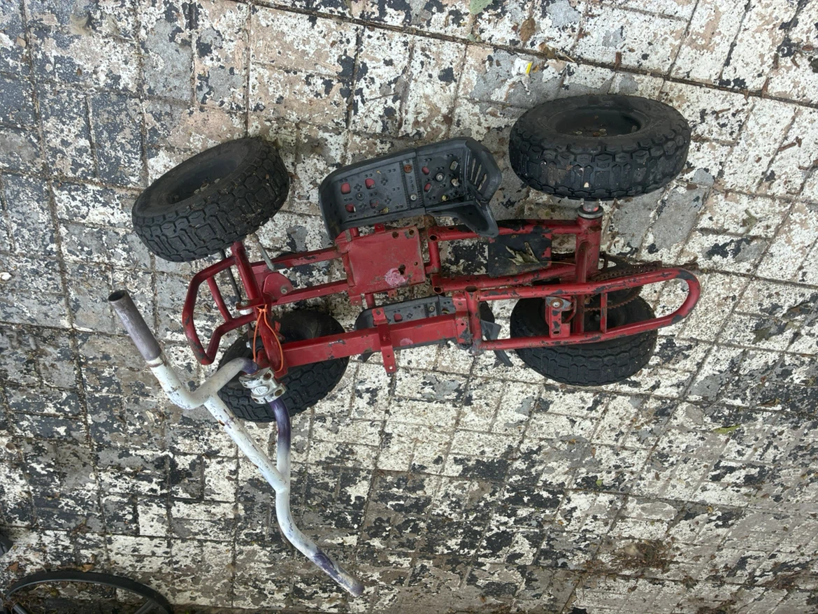 Red Mini ATV Frame