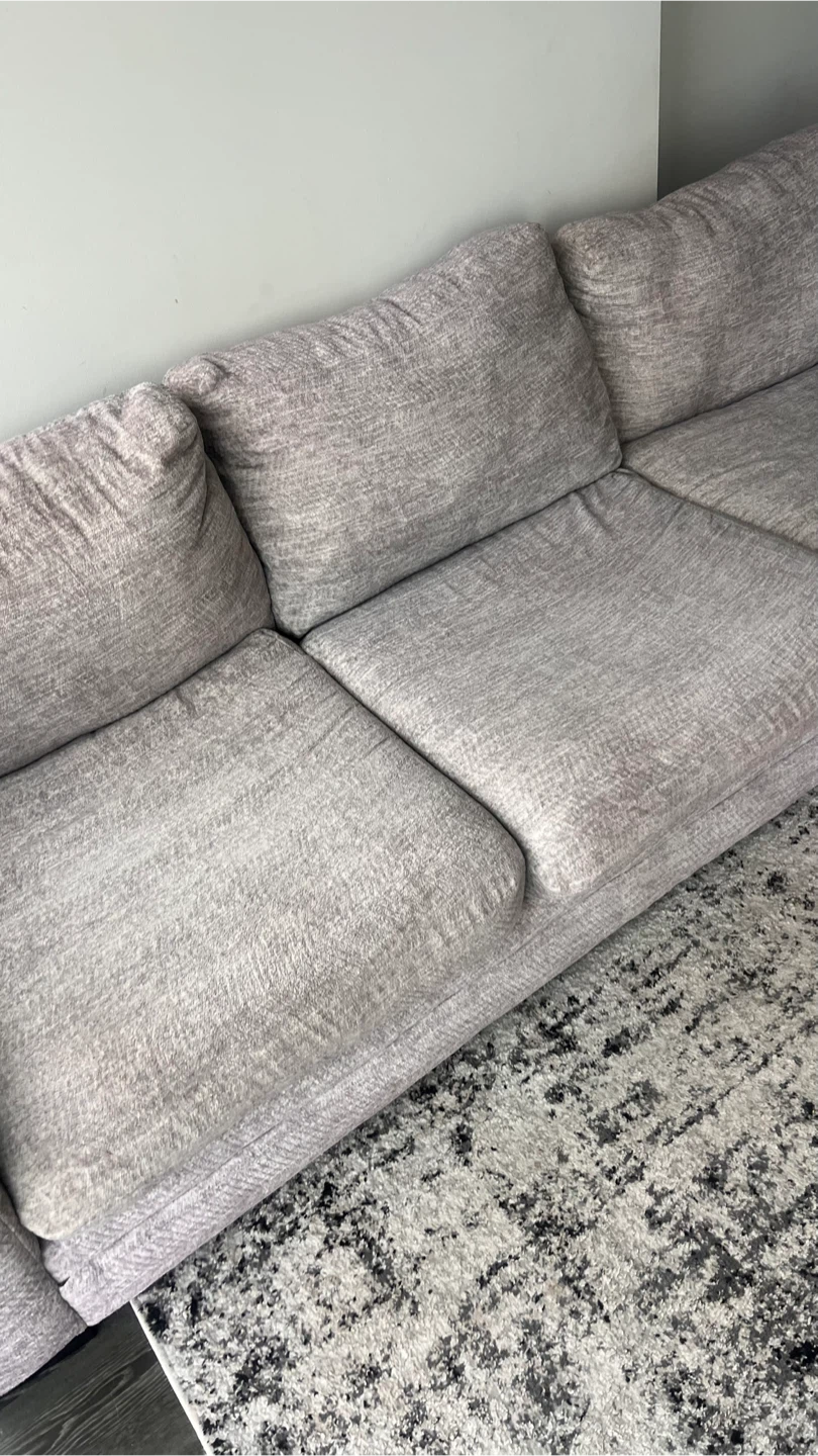 Gray Sectional Sofa with Chaise - photo 3