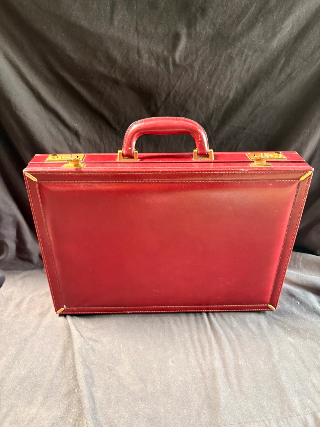 Vintage Ventura Red Leather Briefcase - photo 4