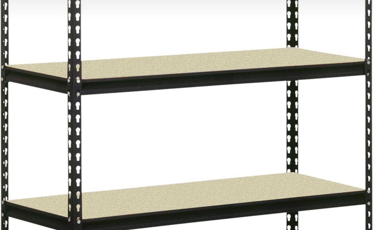 Black 5-Shelf Metal Storage Rack