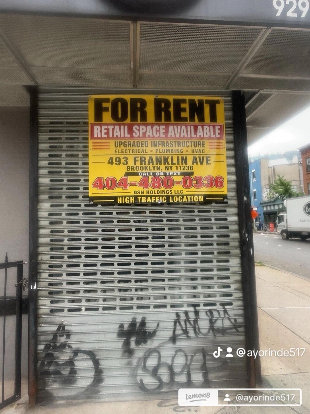 Retail Space for Rent - 493 Franklin Ave, Brooklyn