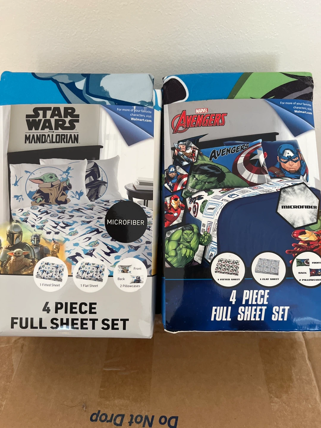 Star Wars Mandalorian & Marvel Avengers Full Sheet Sets