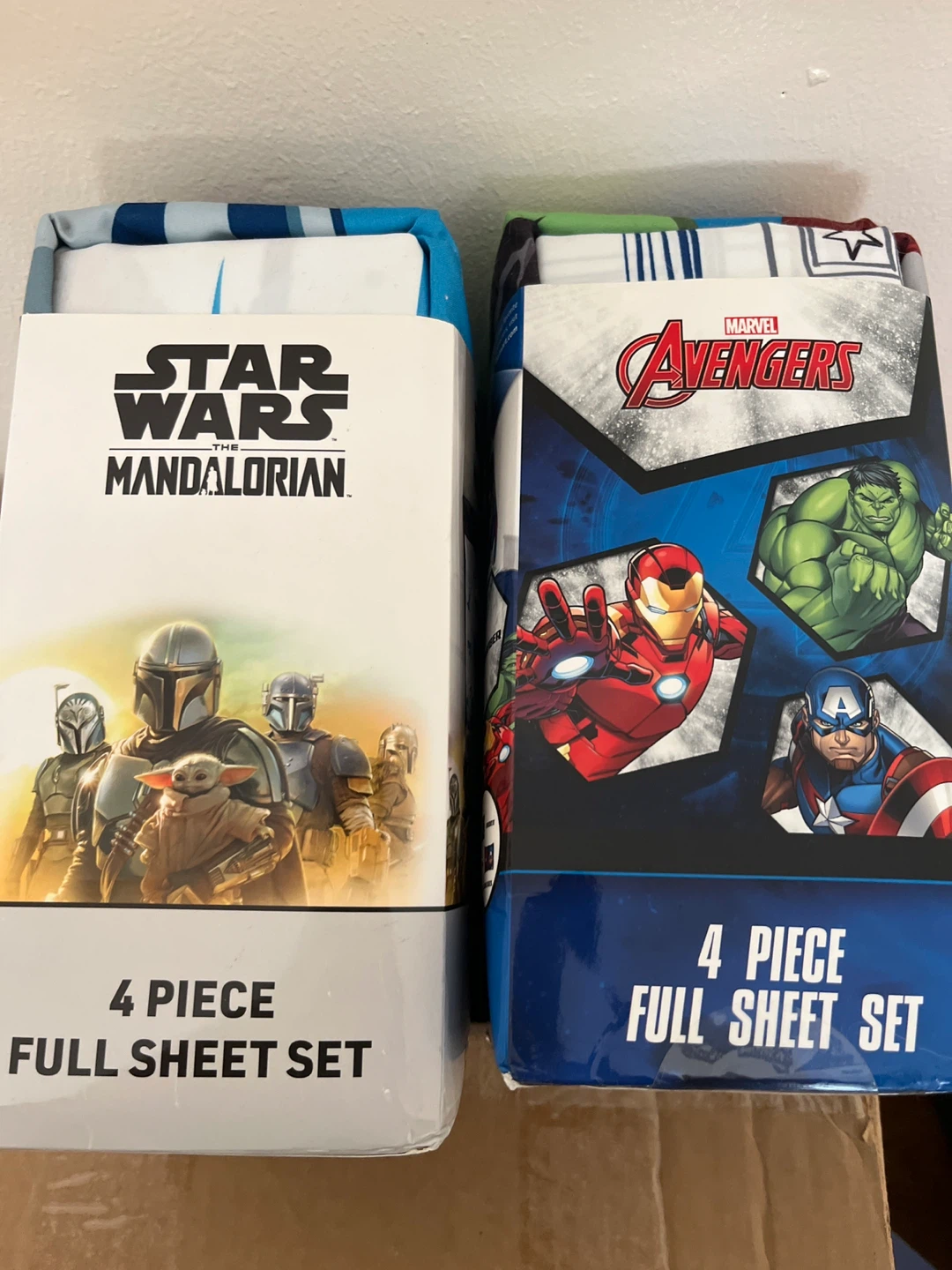 Star Wars Mandalorian & Marvel Avengers Full Sheet Sets - photo 2