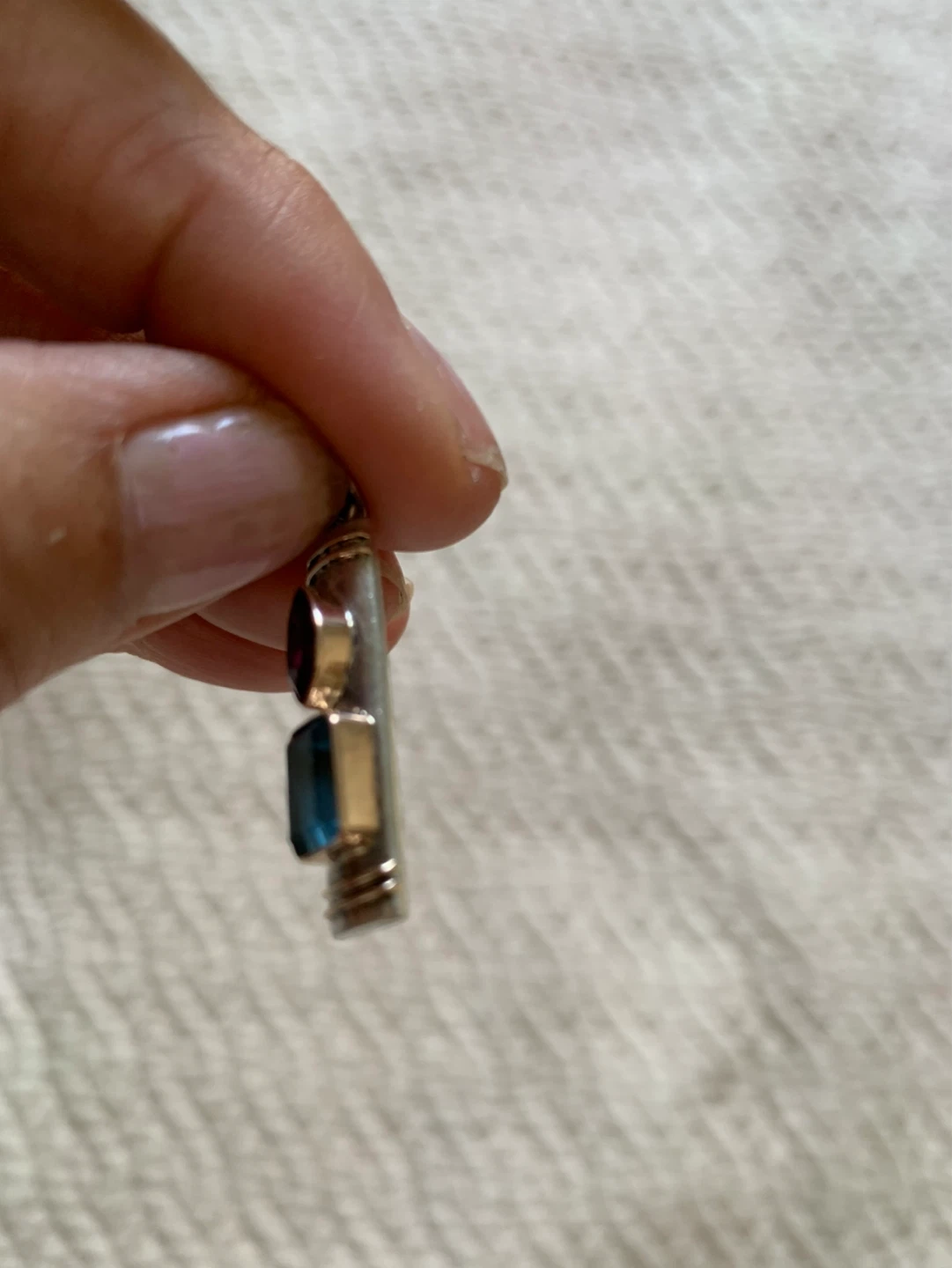 Sterling Silver Pendant with Gemstones - photo 2