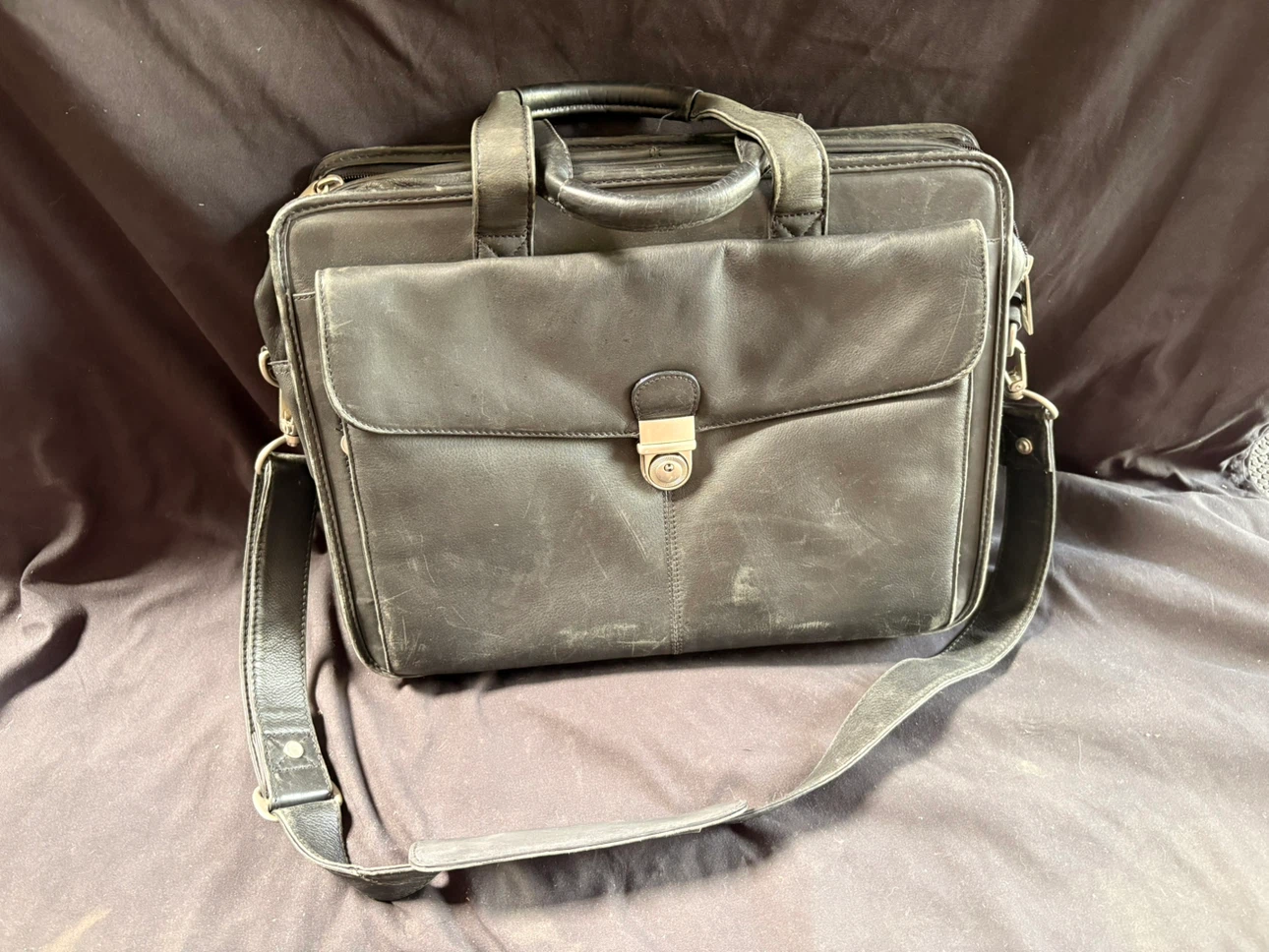 Black Leather Briefcase