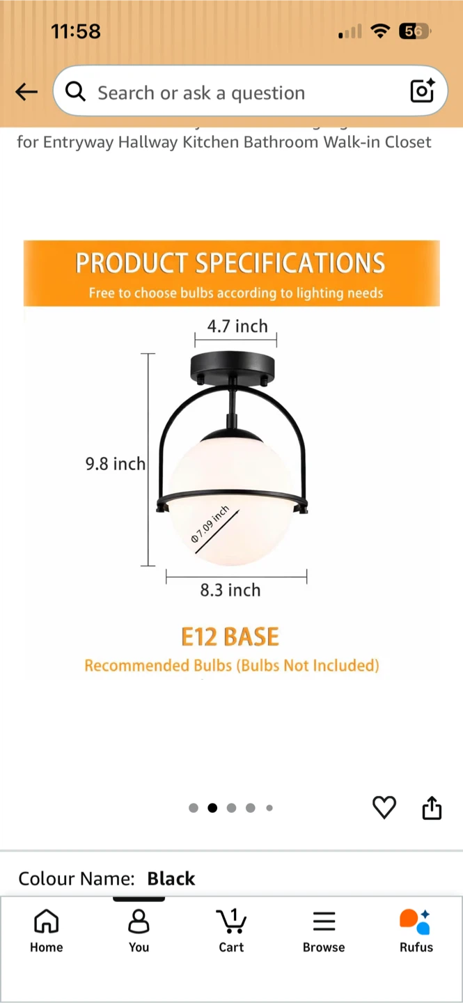 Ceiling light fixture - photo 2