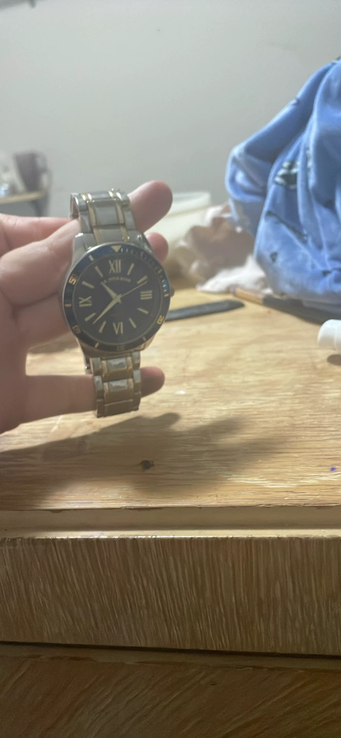 Men's Stainless Steel Watch with Blue Dial - photo 4
