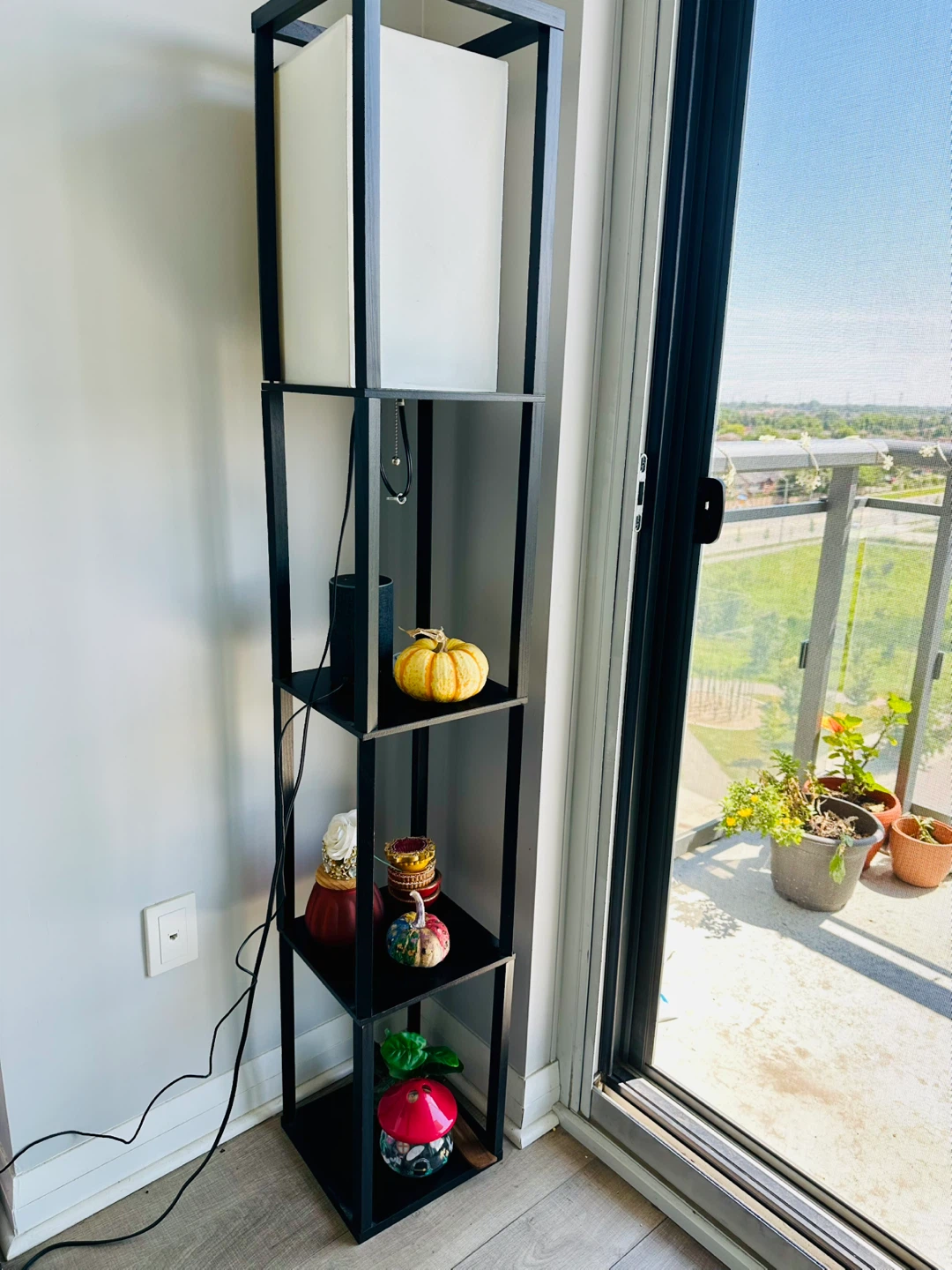 Floor Lamp with Shelves