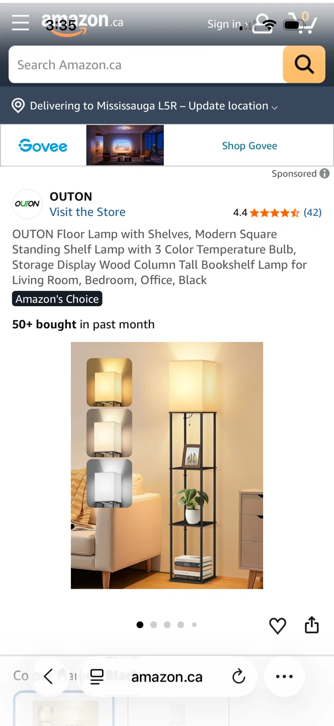 Floor Lamp with Shelves - photo 4