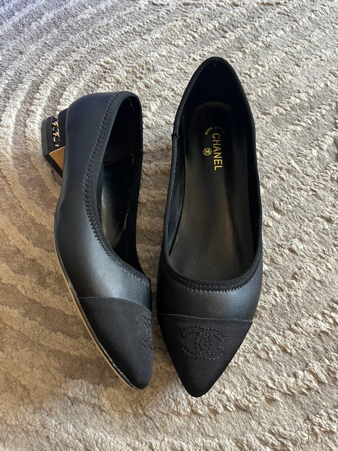 Women's Black Ballet Flats Size 8