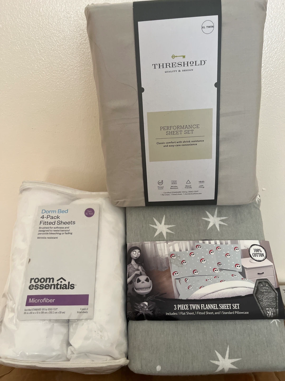 Threshold Sheet Set & Room Essentials Microfiber Sheets