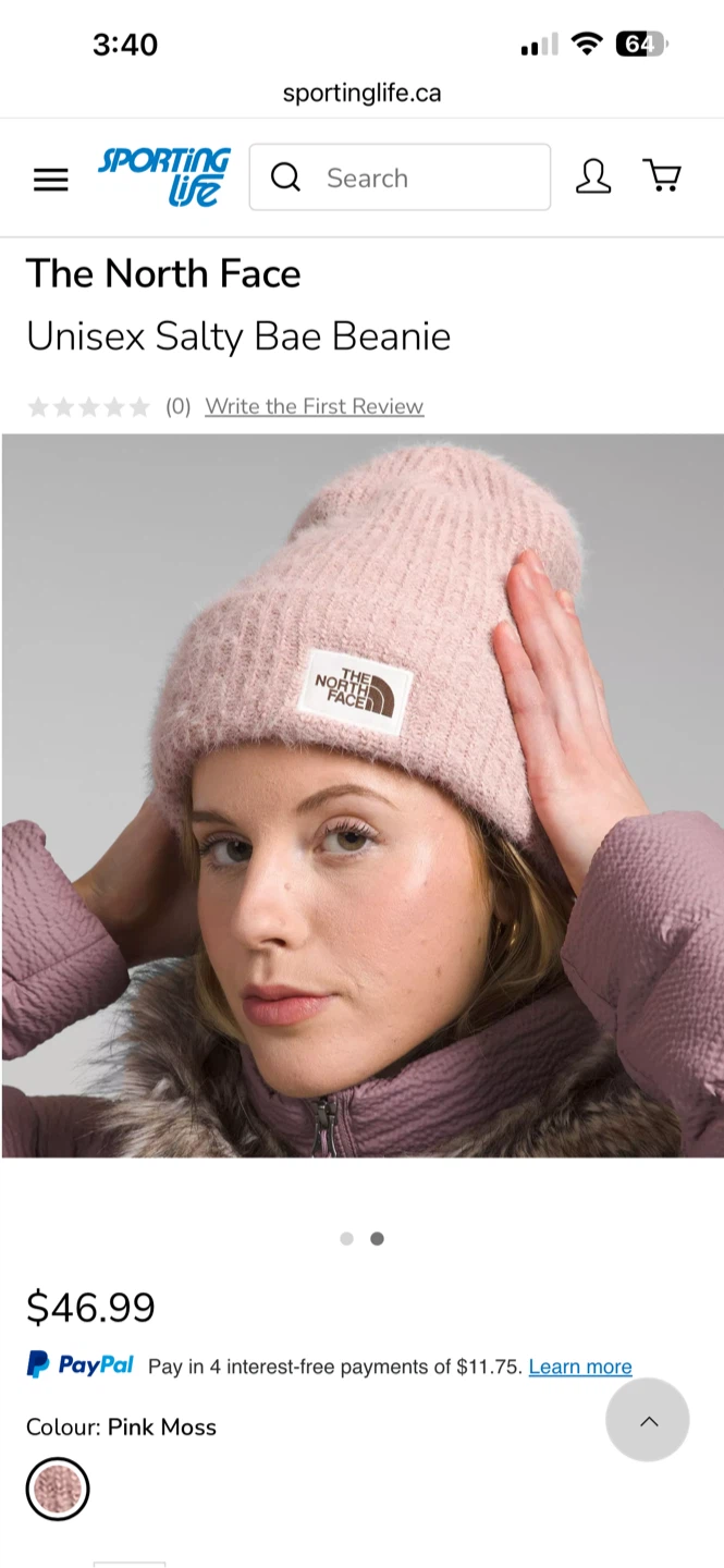 The North Face Unisex Salty Bae Beanie - Pink Moss