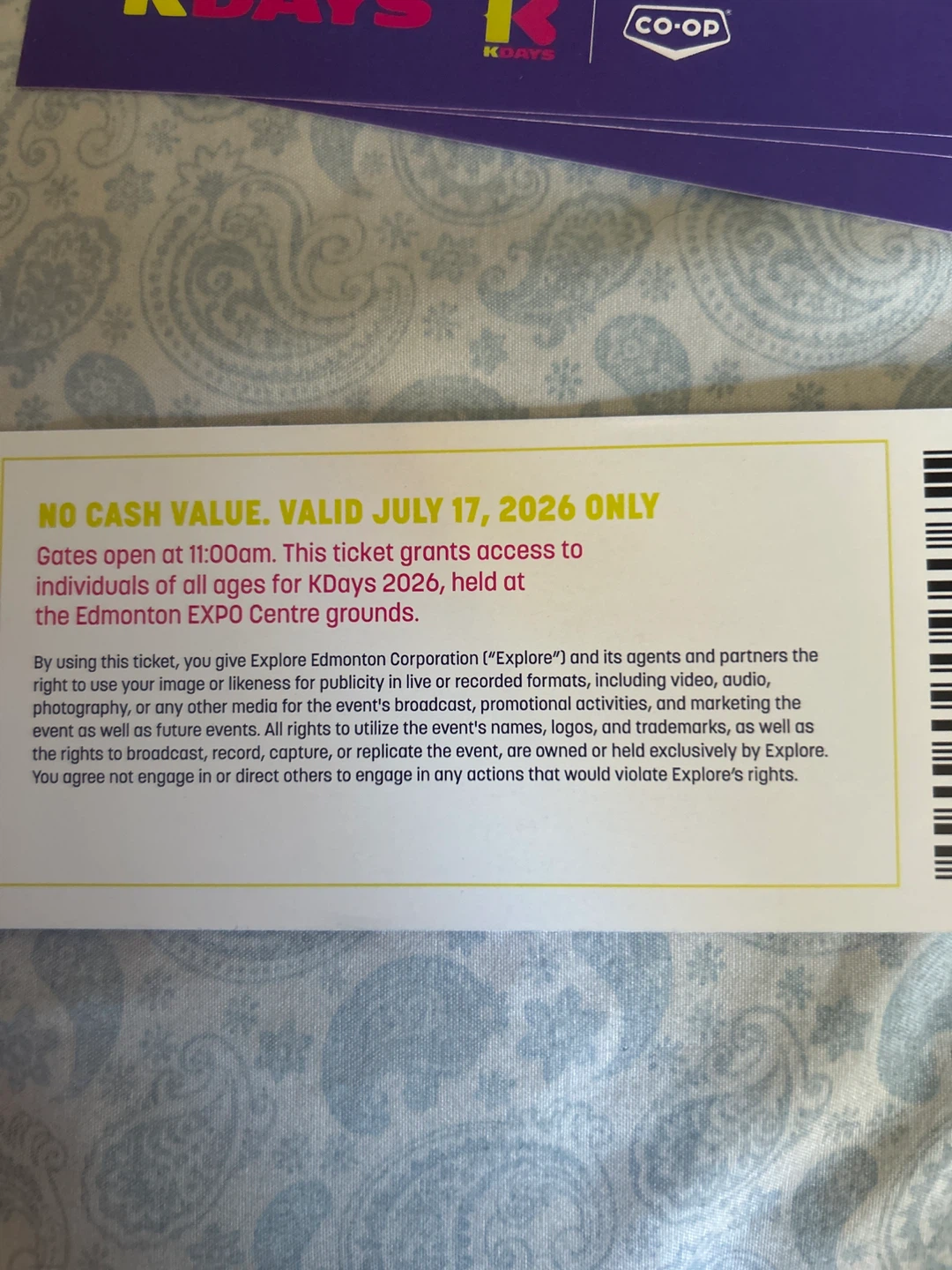 K-Days Student Day General Admission Ticket - photo 3