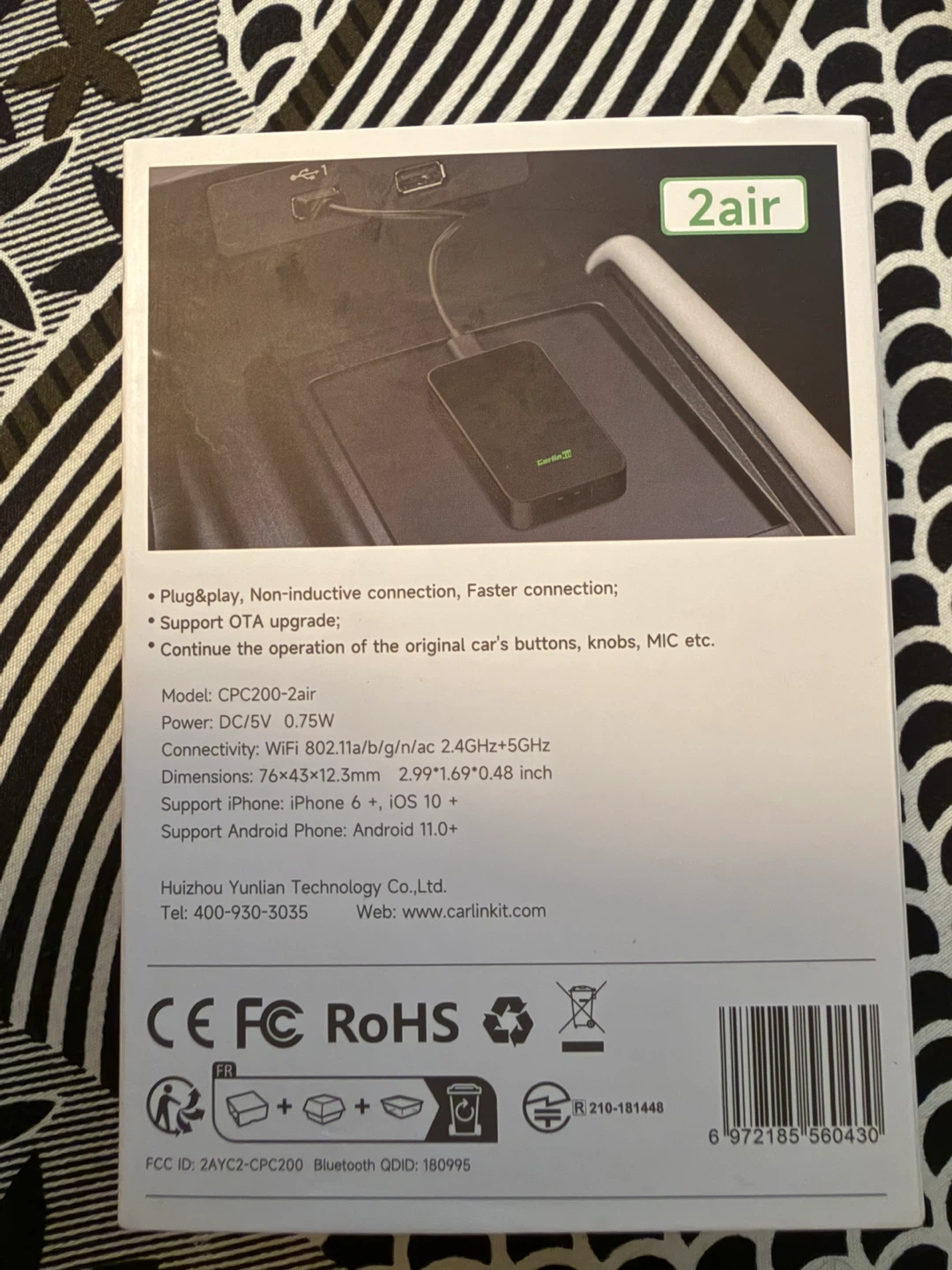 CarlinKit 2air Wireless Adapter (Apple CarPlay & Android Auto) - photo 3