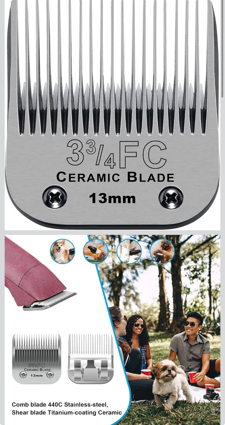 DODAR Pet Dog Grooming Replacement Blade 3-3/4FC 13mm