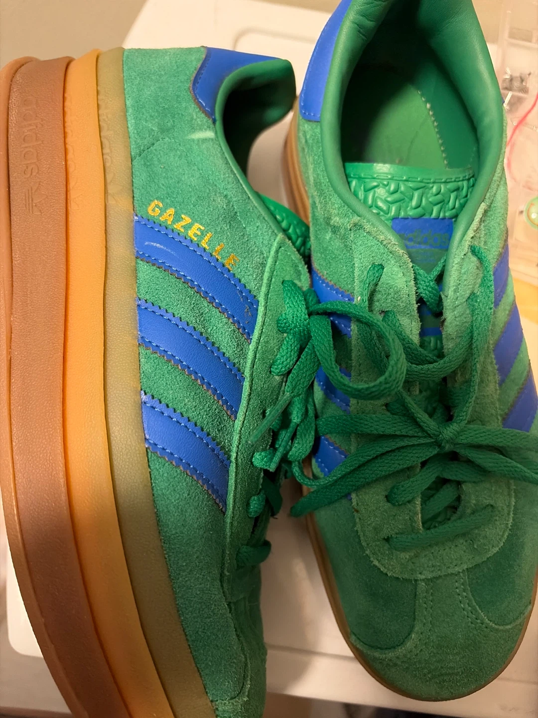 Adidas Gazelle Sneakers US 8 Green - photo 2
