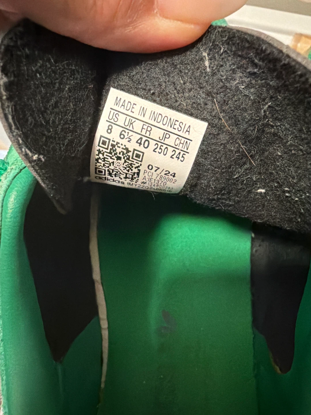 Adidas Gazelle Sneakers US 8 Green - photo 4