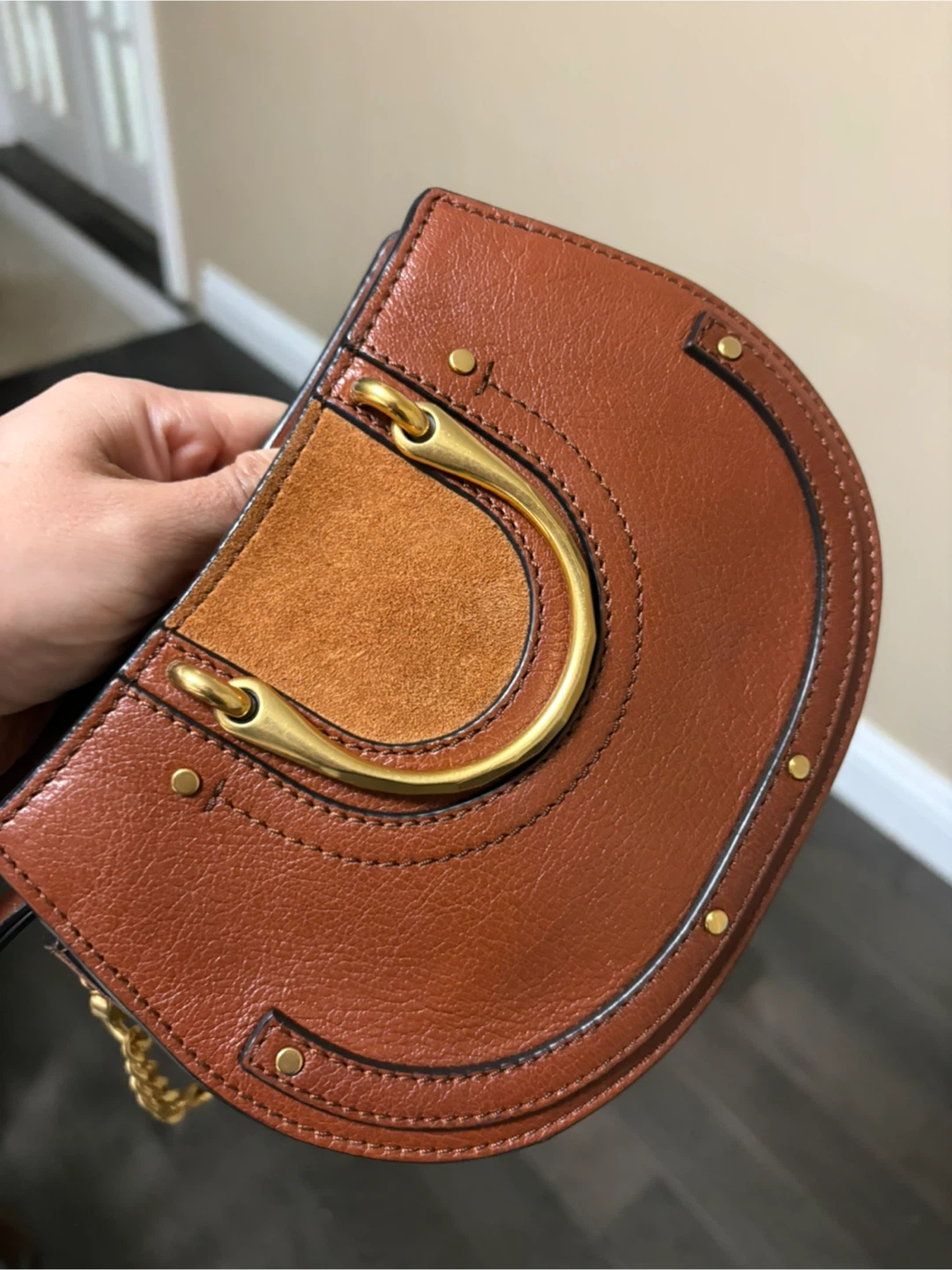 Chloe Small Leather Saddle Bag - photo 2