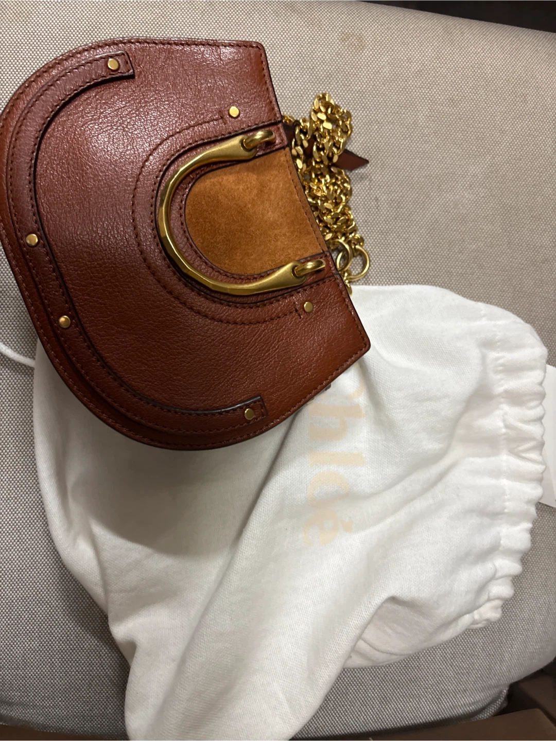 Chloe Small Leather Saddle Bag - photo 3