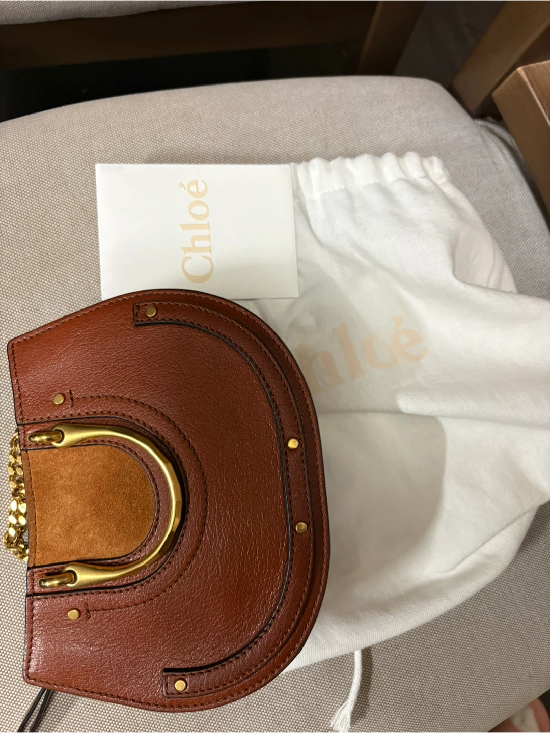 Chloe Small Leather Saddle Bag - photo 4