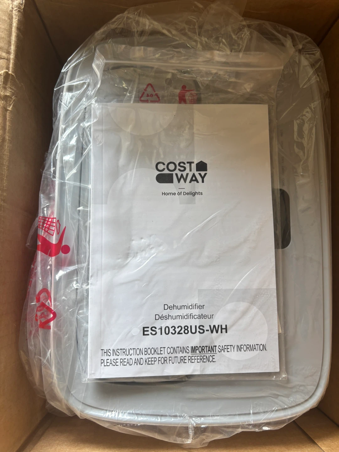 Costway ES10328US-WH Dehumidifier - photo 3