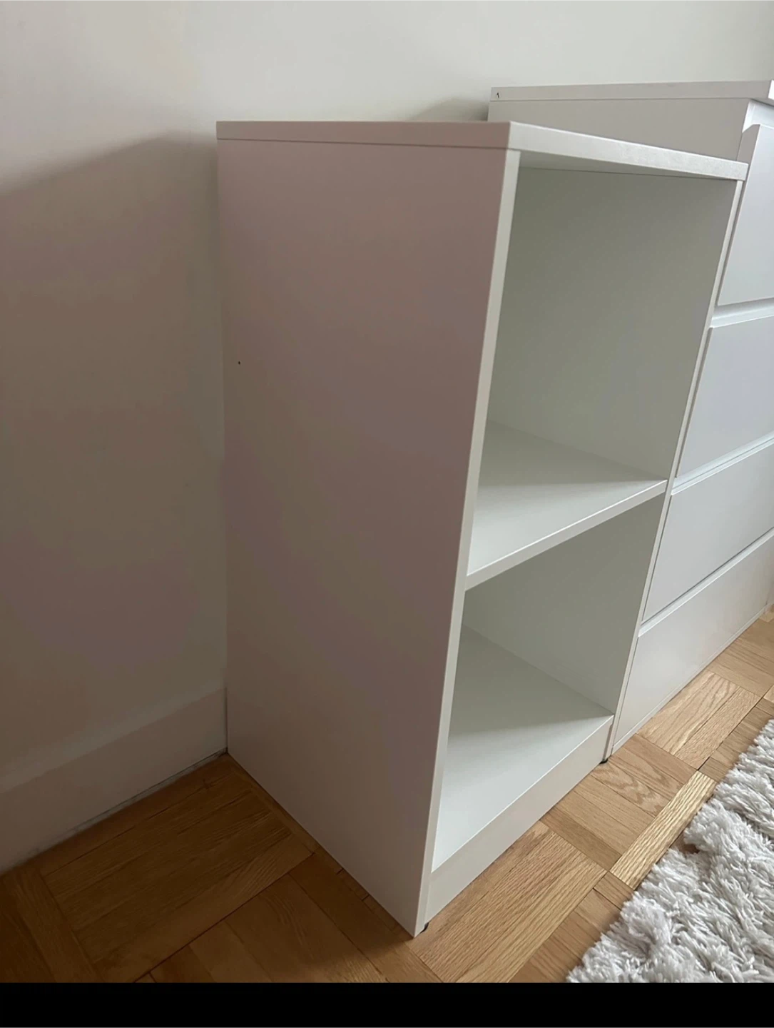White Storage Shelf Unit
