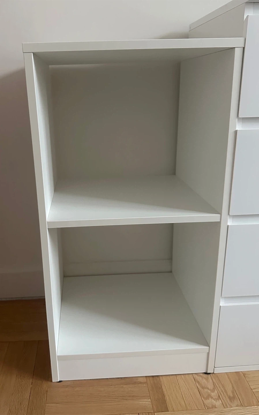 White Storage Shelf Unit - photo 2