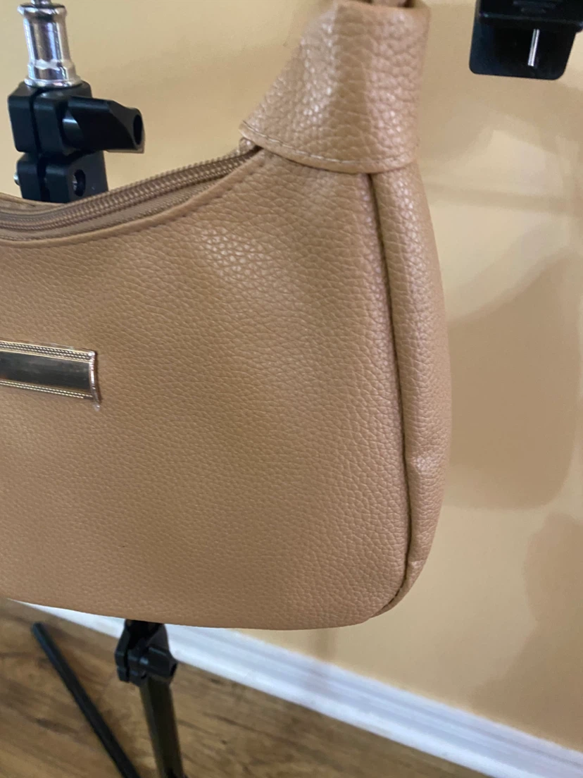 Tan Faux Leather Shoulder Bag - photo 2