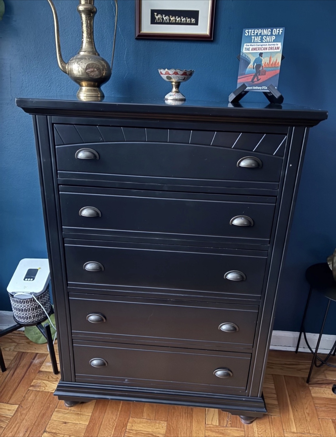 Black 5-Drawer Dresser - photo 2