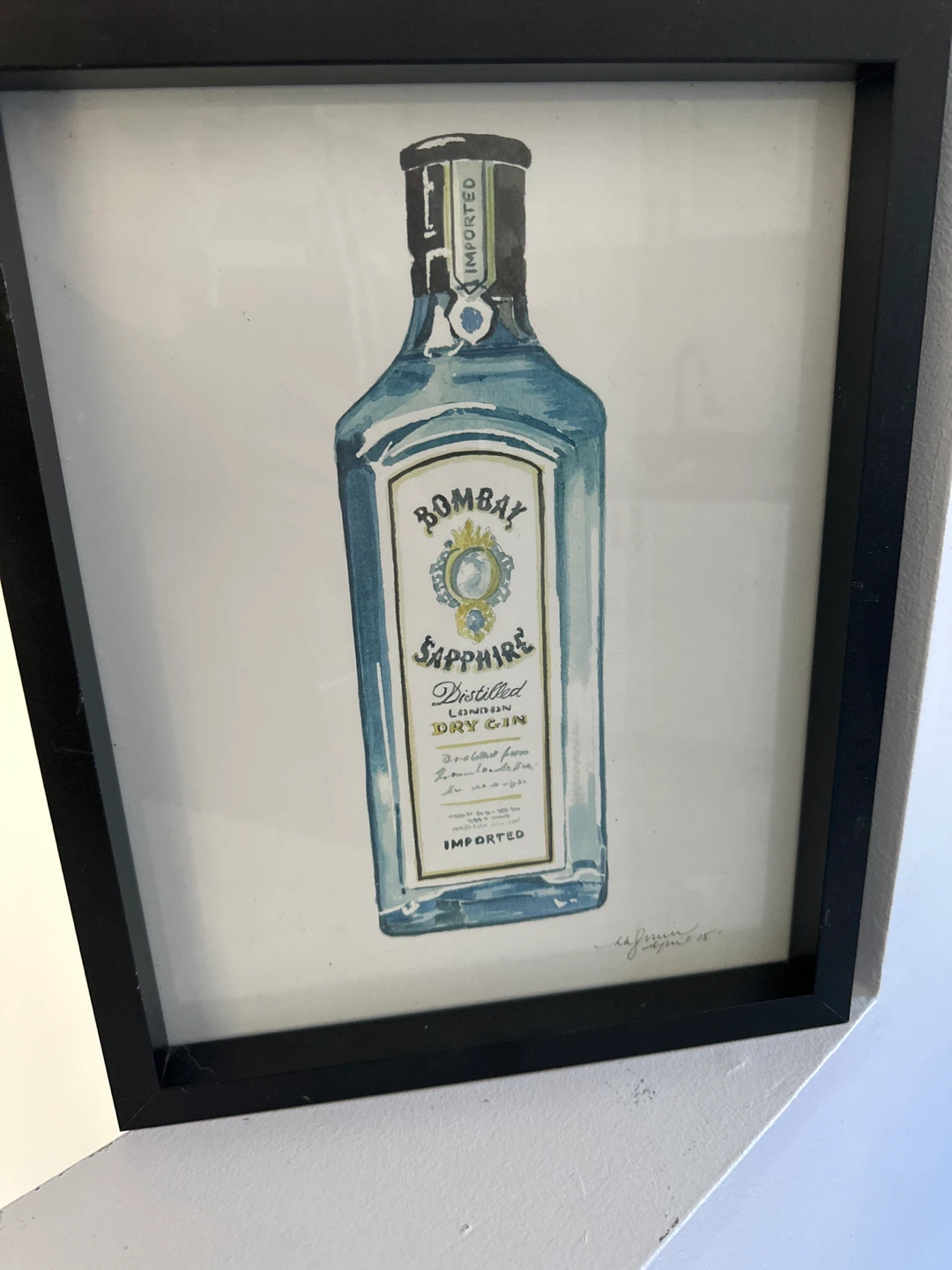 Bombay Sapphire London Dry Gin Framed Art