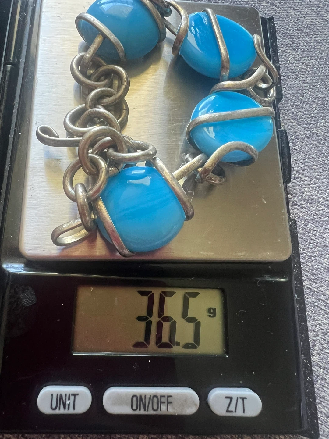 925 silver and turquoise Bracelet - photo 3