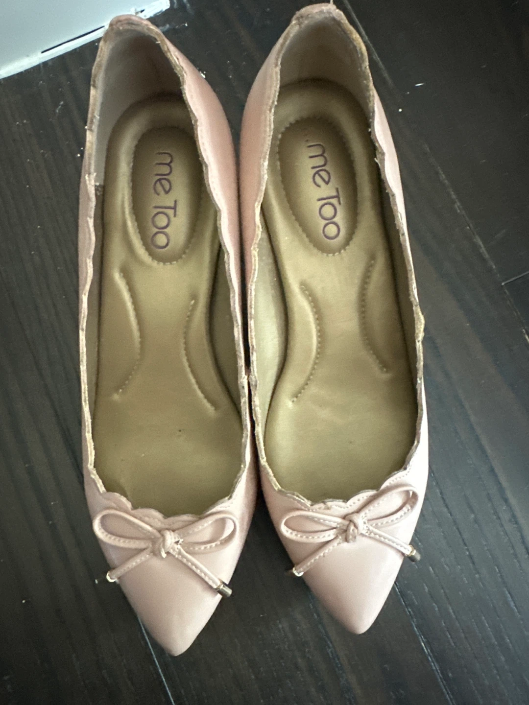 Me Too Pink Scalloped Ballet Flats